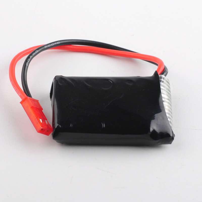 Connecteur JST rouge soudé, câble 8 cm
